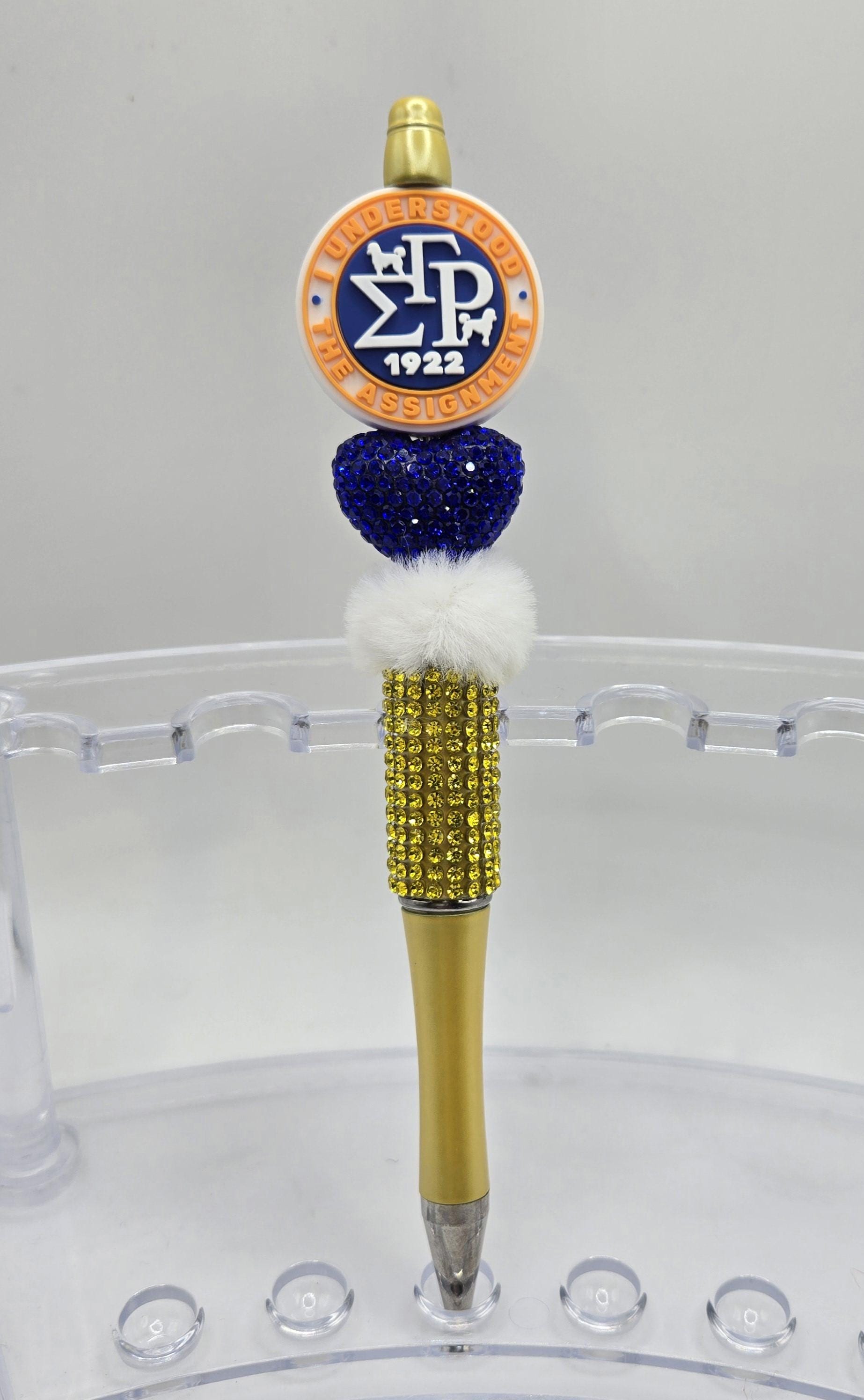 Sorority Pens, Sigma Gamma Rho Pens, Luxury Pens, College Graduation Gift, Rhinestone Pen, Sorority Gift, Bling Pen, Mothers Day Gift